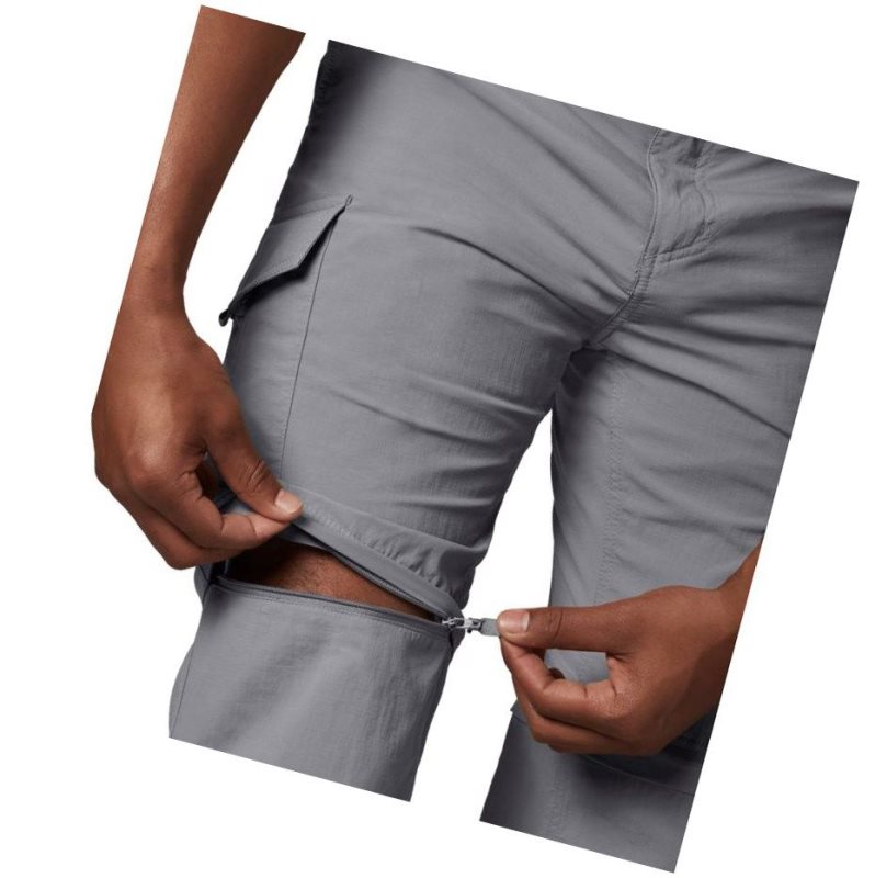 Columbia Silver Ridge Convertible Pantolon Erkek Gri | 97628-ZLFQ