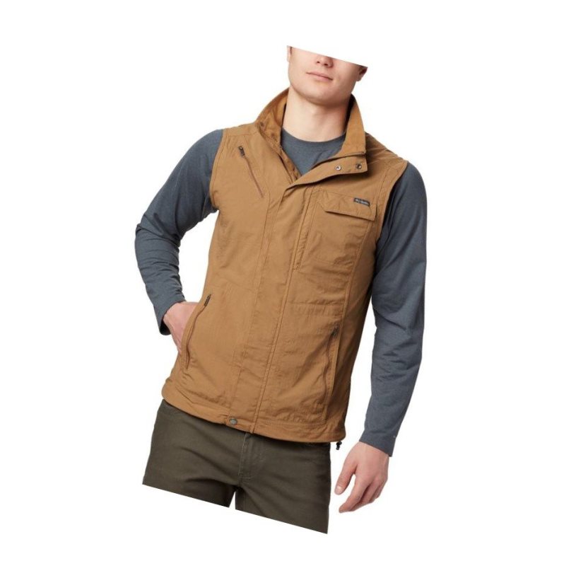 Columbia Silver Ridge II Yelek Erkek Kahverengi | 91623-XZJD