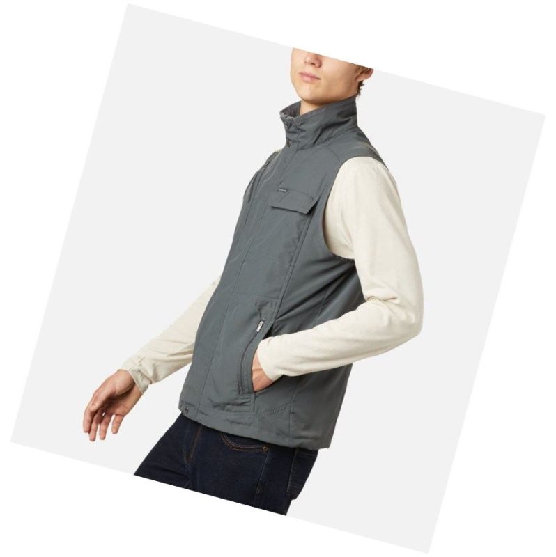 Columbia Silver Ridge II Yelek Erkek Koyu Gri | 68407-VCTP