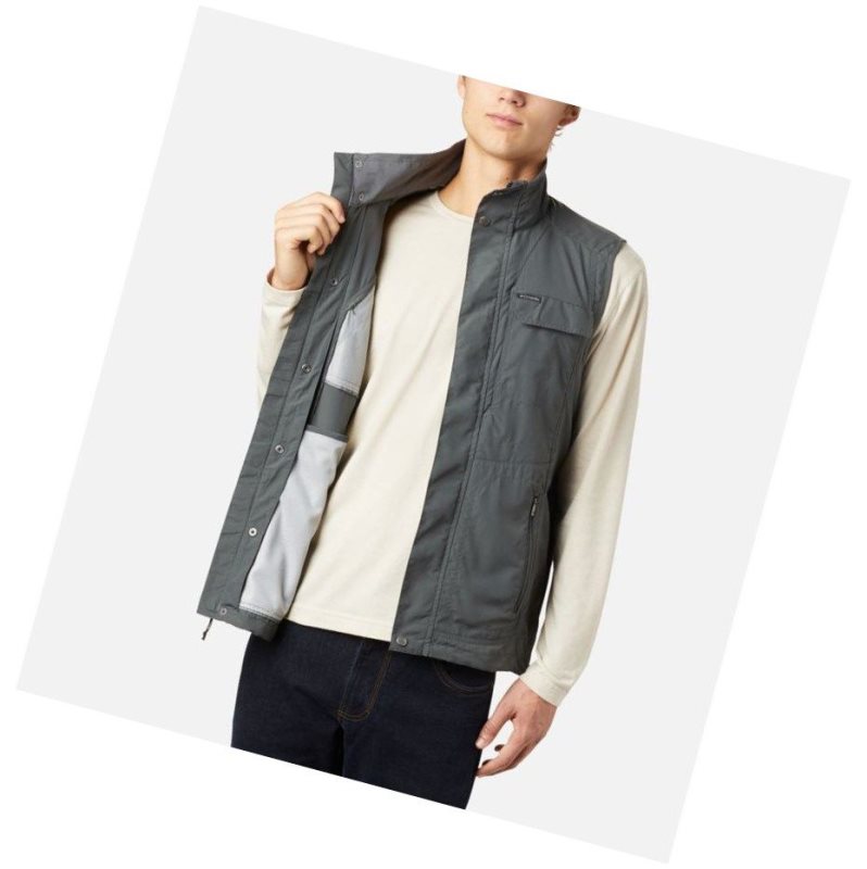 Columbia Silver Ridge II Yelek Erkek Koyu Gri | 68407-VCTP