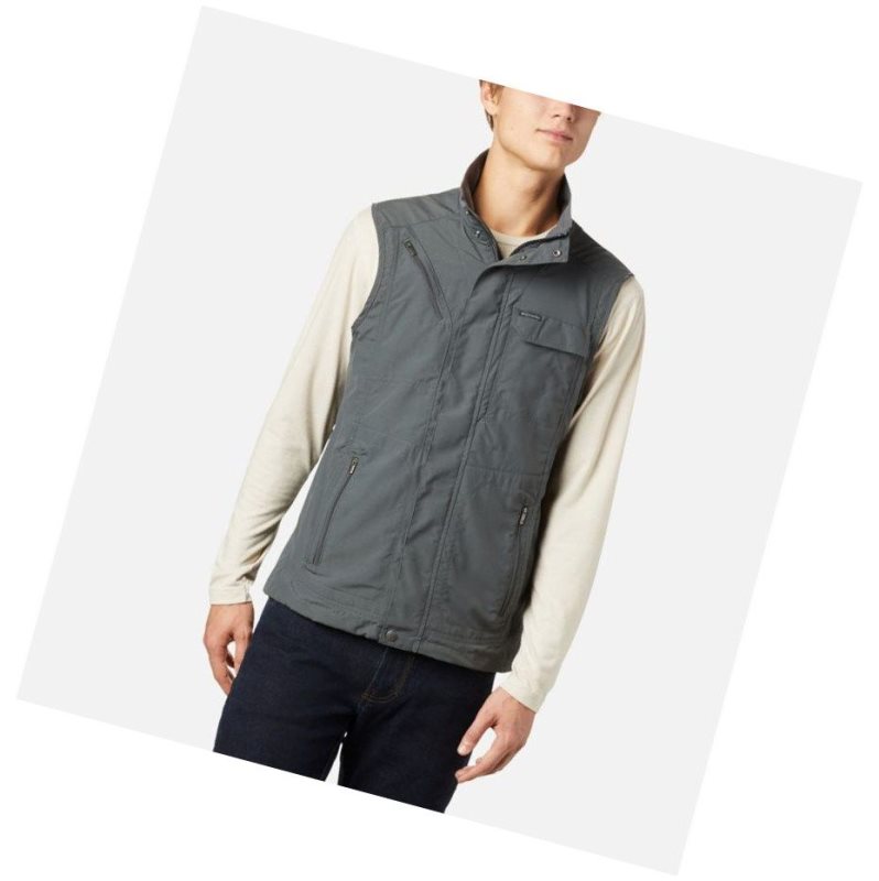 Columbia Silver Ridge II Yelek Erkek Koyu Gri | 68407-VCTP