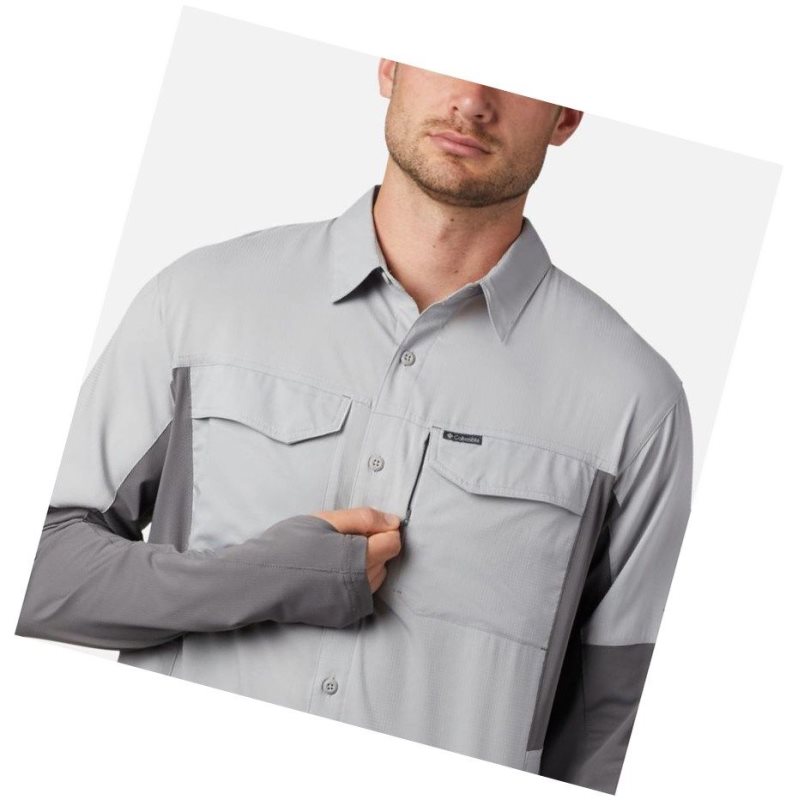 Columbia Silver Ridge Lite Hybrid Gömlek Erkek Gri | 09175-WDUM