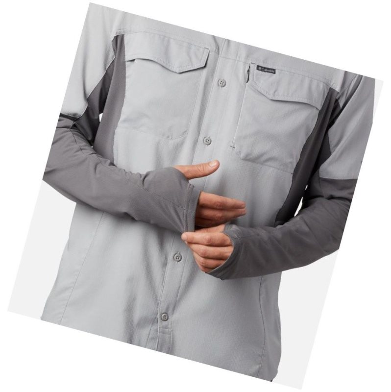 Columbia Silver Ridge Lite Hybrid Gömlek Erkek Gri | 09175-WDUM