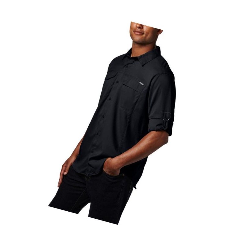 Columbia Silver Ridge Lite Long Sleeve Gömlek Erkek Siyah | 78260-JPTD