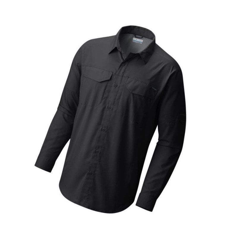Columbia Silver Ridge Lite Long Sleeve Gömlek Erkek Siyah | 78260-JPTD