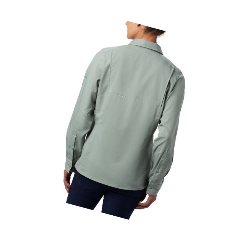 Columbia Silver Ridge Lite Long Sleeve Gömlek Kadın Açık Yeşil | 70283-FUBR