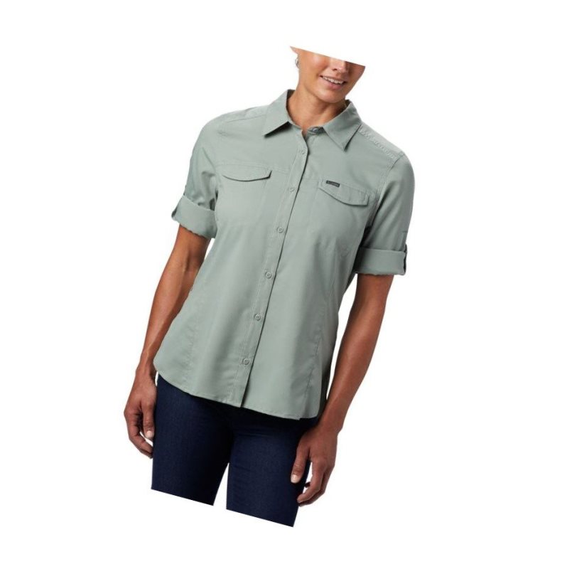 Columbia Silver Ridge Lite Long Sleeve Gömlek Kadın Açık Yeşil | 70283-FUBR
