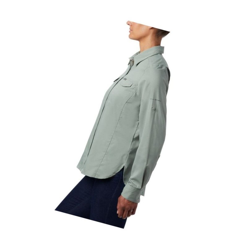 Columbia Silver Ridge Lite Long Sleeve Gömlek Kadın Açık Yeşil | 70283-FUBR