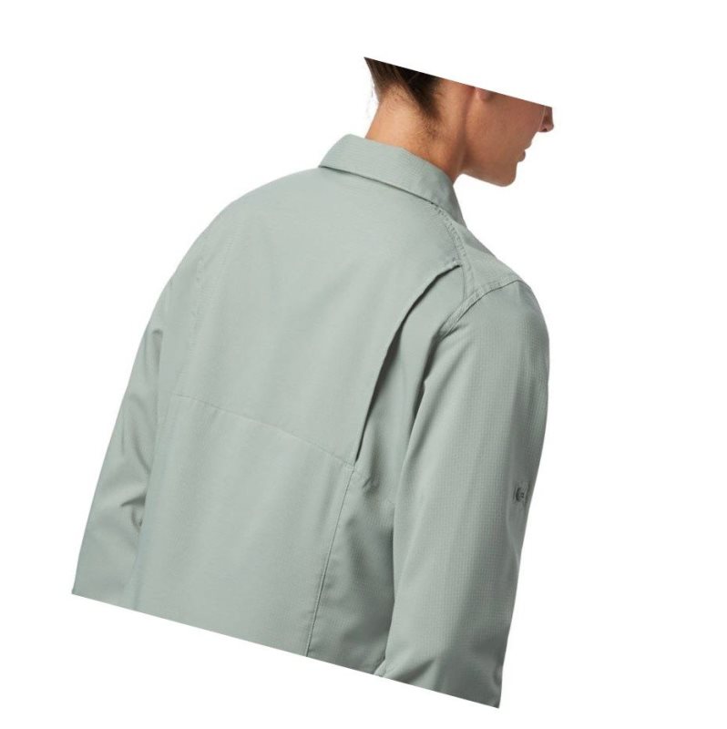 Columbia Silver Ridge Lite Long Sleeve Gömlek Kadın Açık Yeşil | 70283-FUBR