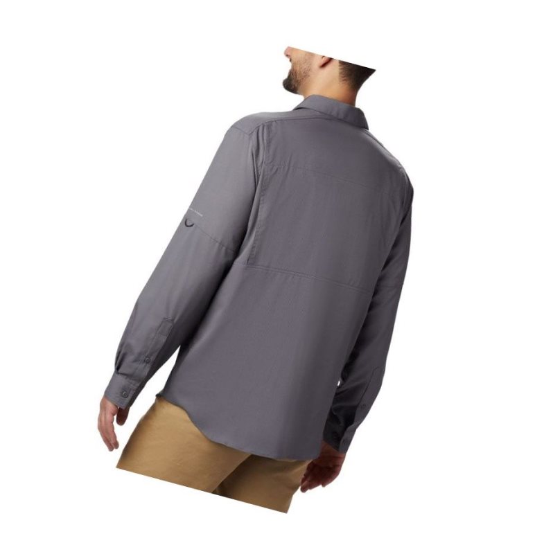 Columbia Silver Ridge Lite Long Sleeve Gömlek Erkek Gri | 69420-UZWA