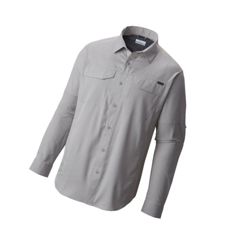 Columbia Silver Ridge Lite Long Sleeve Gömlek Erkek Gri | 39514-GXHZ