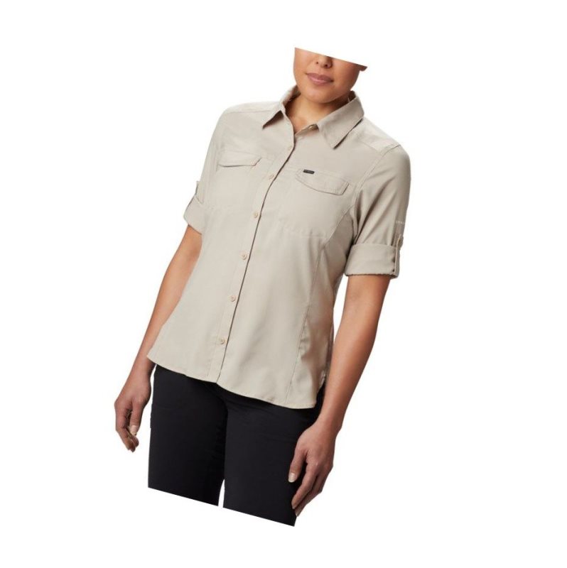 Columbia Silver Ridge Lite Long Sleeve Gömlek Kadın Haki | 28761-LWCJ
