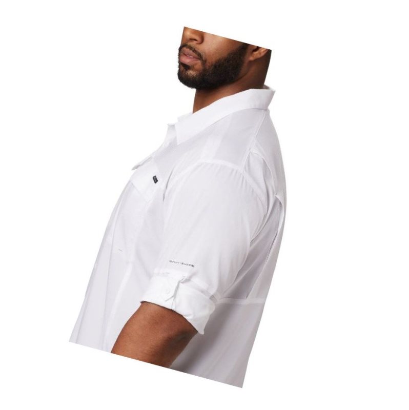Columbia Silver Ridge Lite Long Sleeve Gömlek Erkek Beyaz | 25076-AFXC