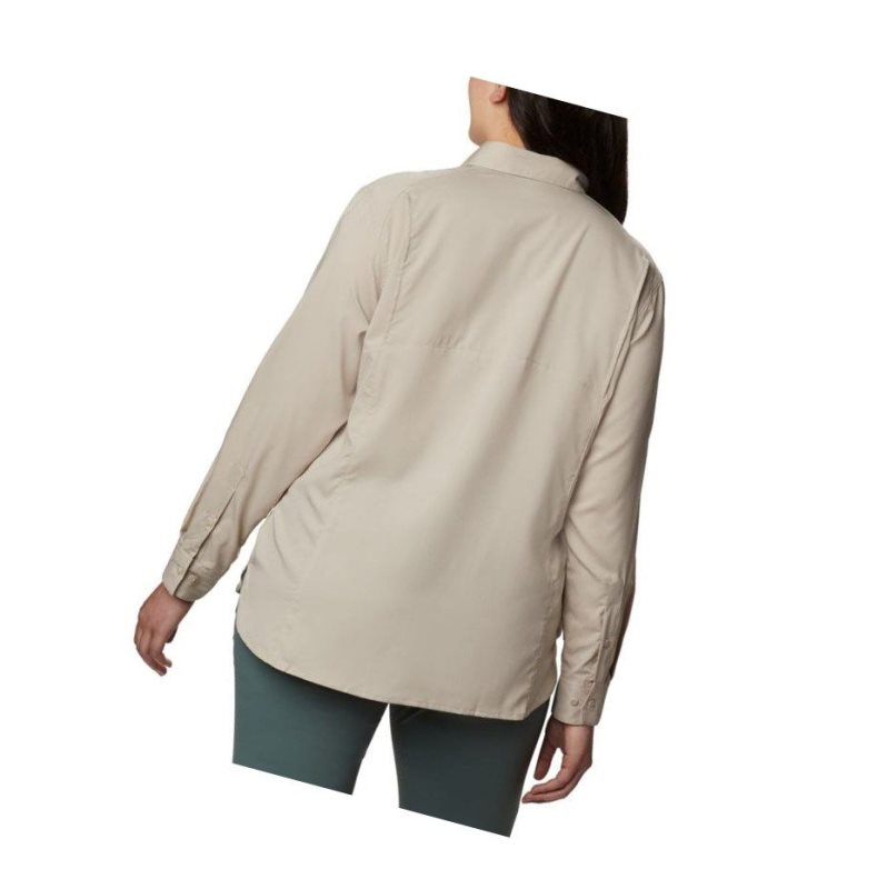 Columbia Silver Ridge Lite Long Sleeve Plus Size Gömlek Kadın Haki | 26490-IBPA