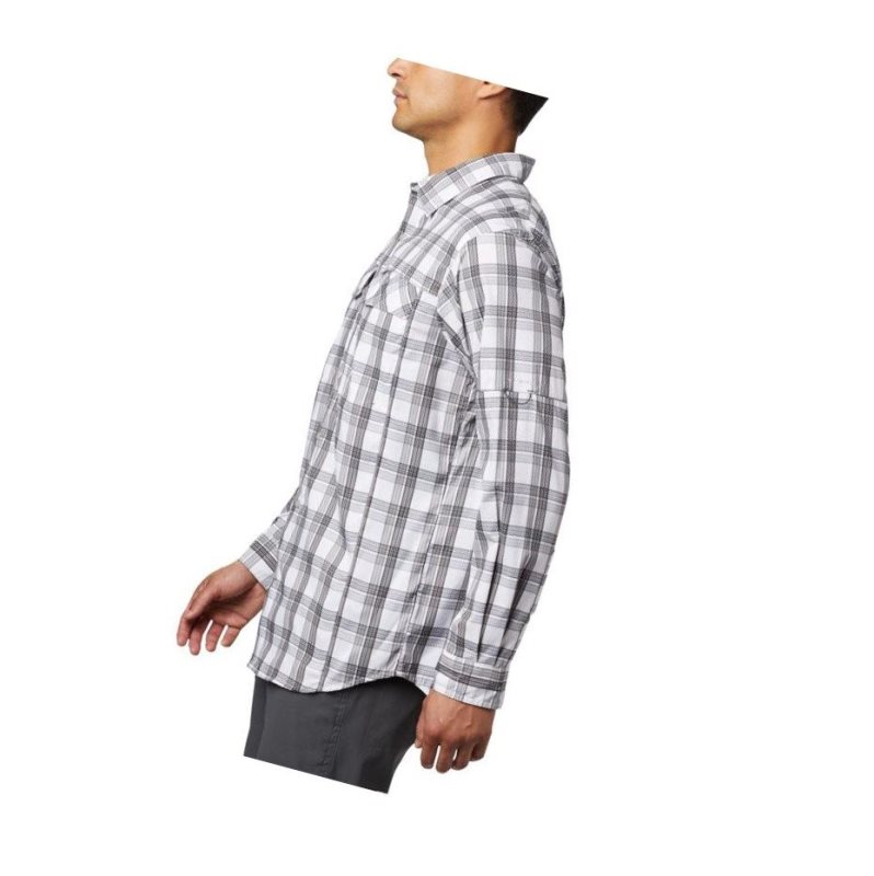 Columbia Silver Ridge Lite Plaid Long Sleeve Gömlek Erkek Gri | 81935-CURN