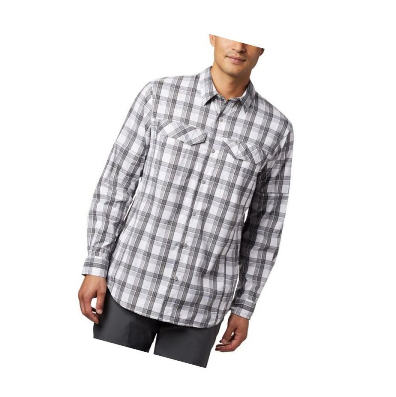 Columbia Silver Ridge Lite Plaid Long Sleeve Gömlek Erkek Gri | 81935-CURN