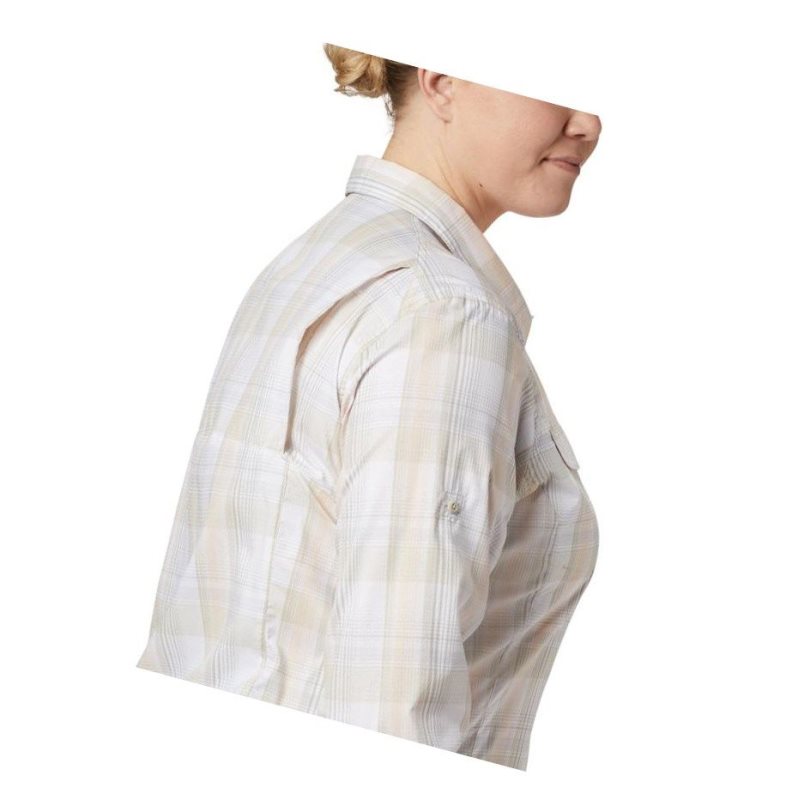 Columbia Silver Ridge Lite Plaid Long Sleeve Plus Size Gömlek Kadın Haki Renkli | 72381-EMYP