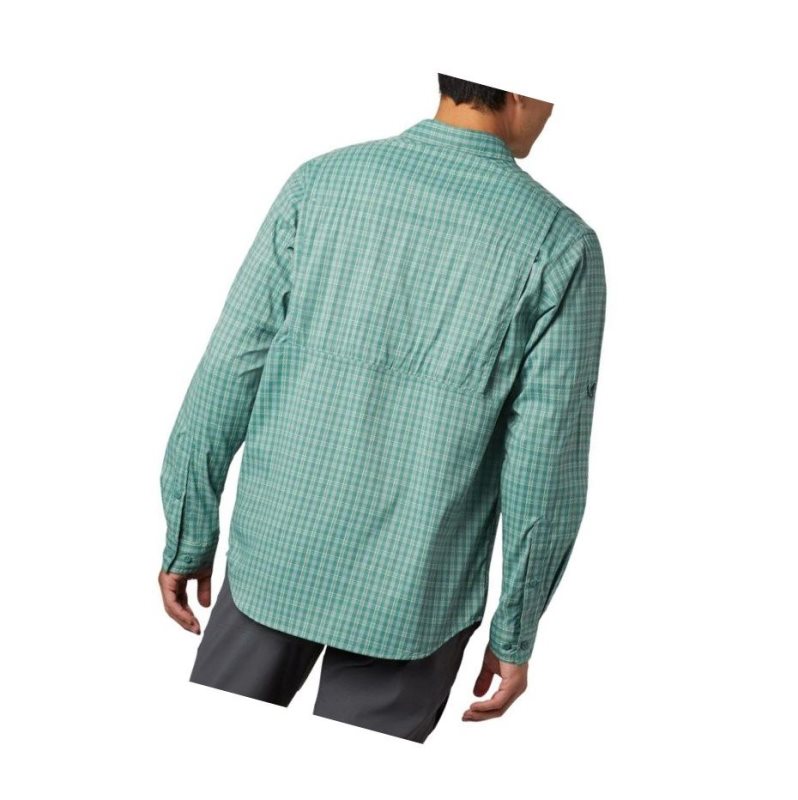 Columbia Silver Ridge Lite Plaid Long Sleeve Gömlek Erkek Yeşil | 42901-KWBD