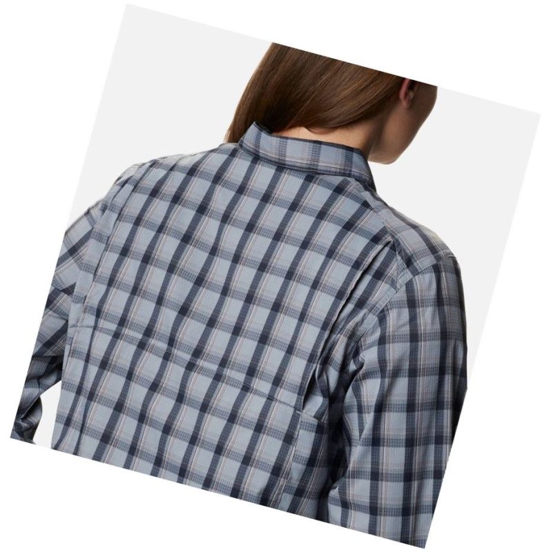 Columbia Silver Ridge Lite Plaid Long Sleeve Plus Size Gömlek Kadın Gri | 91064-FWNI
