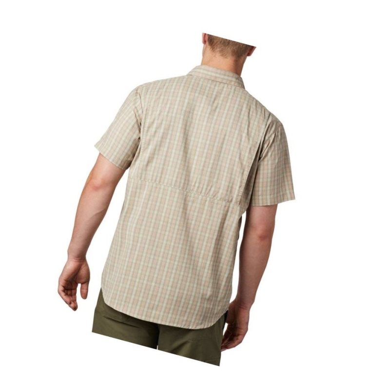 Columbia Silver Ridge Lite Plaid Short Sleeve Gömlek Erkek Açık Mercan | 68352-KXGE