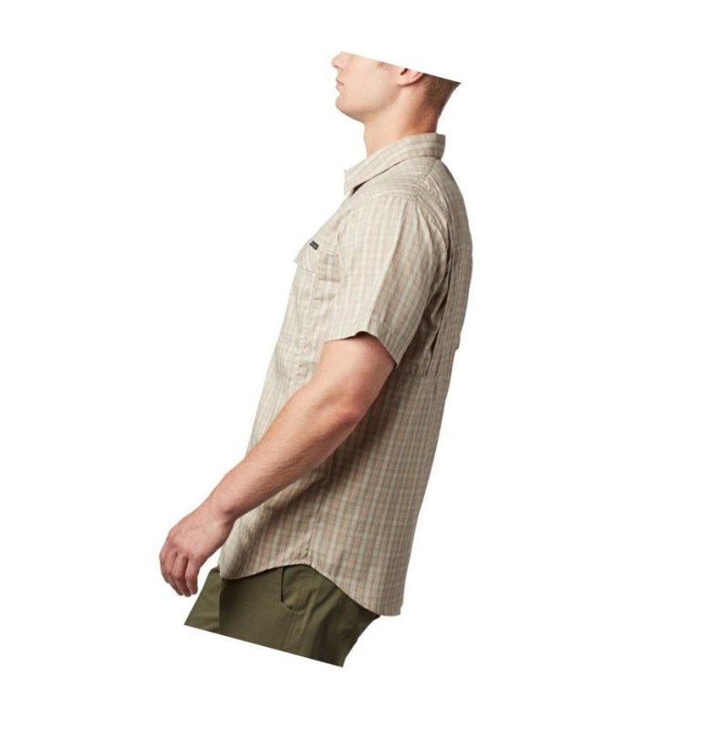 Columbia Silver Ridge Lite Plaid Short Sleeve Gömlek Erkek Açık Mercan | 68352-KXGE