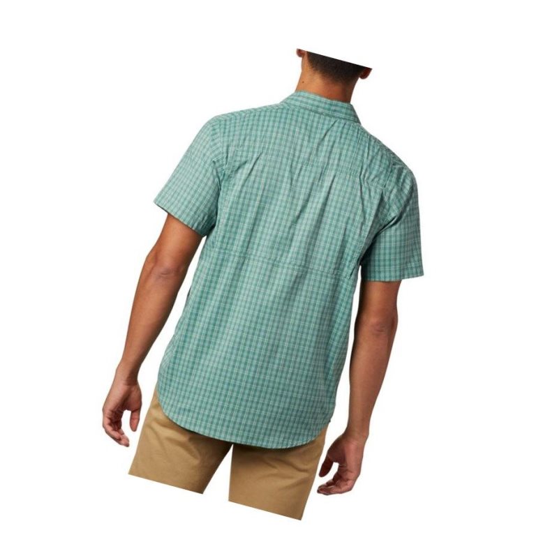 Columbia Silver Ridge Lite Plaid Short Sleeve Gömlek Erkek Yeşil | 59712-QDBG