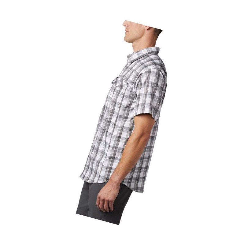 Columbia Silver Ridge Lite Plaid Short Sleeve Tall Gömlek Erkek Gri | 52916-HCJR