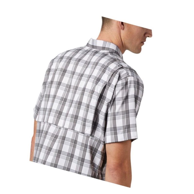 Columbia Silver Ridge Lite Plaid Short Sleeve Gömlek Erkek Gri | 29308-LYBW