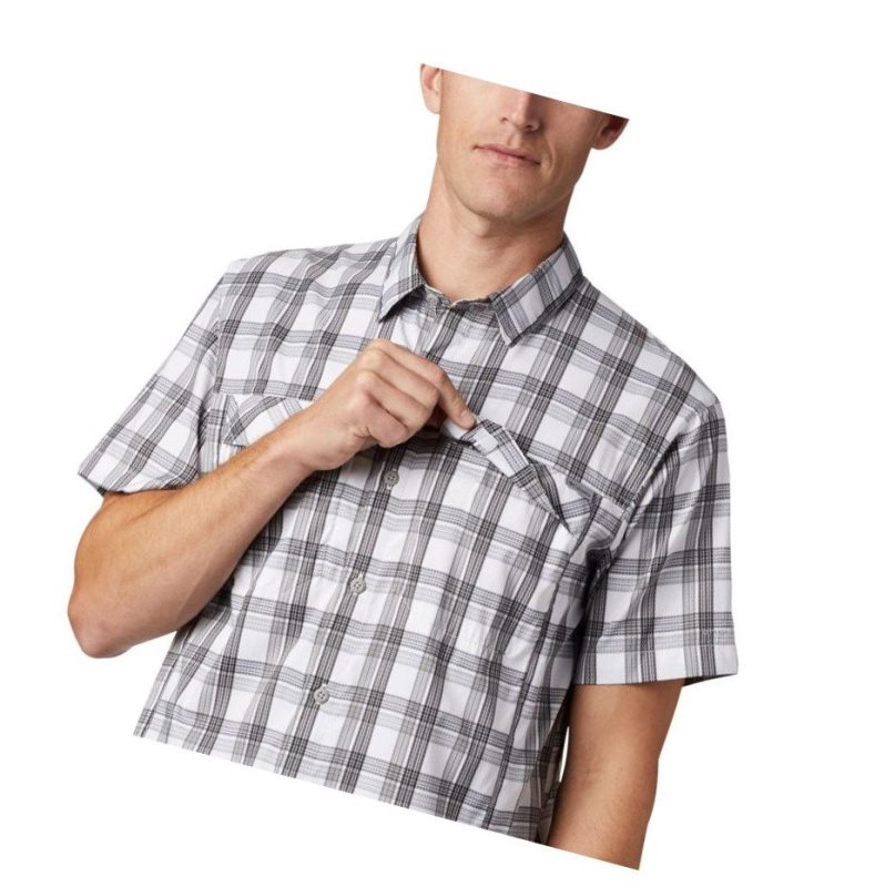 Columbia Silver Ridge Lite Plaid Short Sleeve Gömlek Erkek Gri | 29308-LYBW