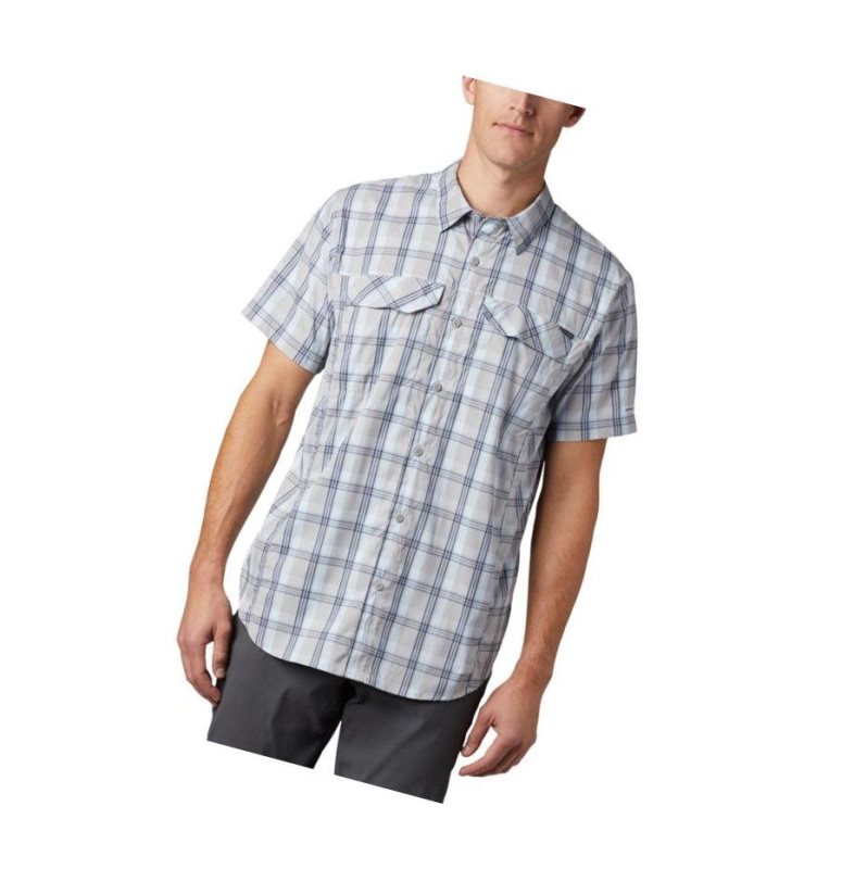 Columbia Silver Ridge Lite Plaid Short Sleeve Tall Gömlek Erkek Gri | 85964-FIYB