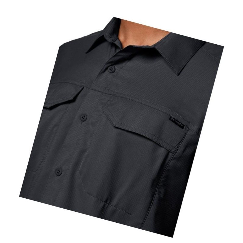 Columbia Silver Ridge Lite Short Sleeve Gömlek Erkek Siyah | 83154-GUAE