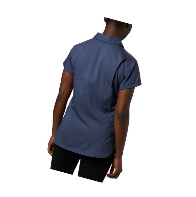 Columbia Silver Ridge Lite Short Sleeve Gömlek Kadın Lacivert | 74015-SYXG