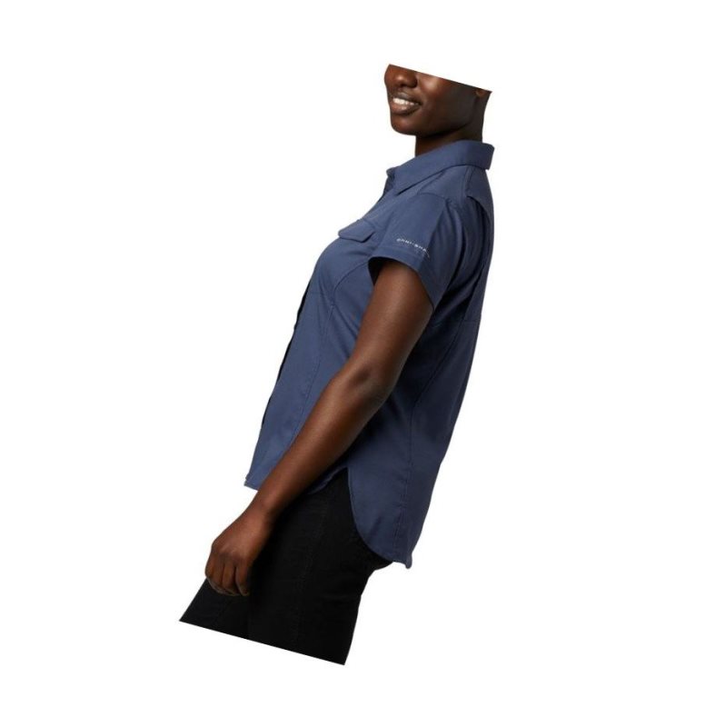 Columbia Silver Ridge Lite Short Sleeve Gömlek Kadın Lacivert | 74015-SYXG