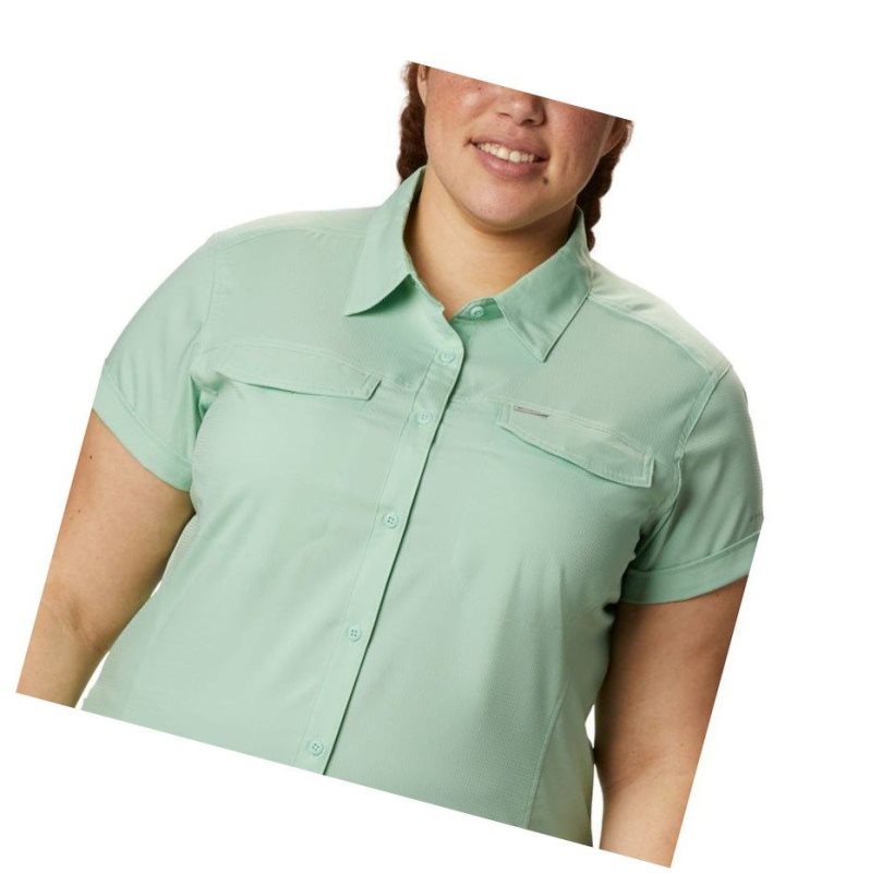 Columbia Silver Ridge Lite Short Sleeve Plus Size Gömlek Kadın Nane | 95812-JYAX
