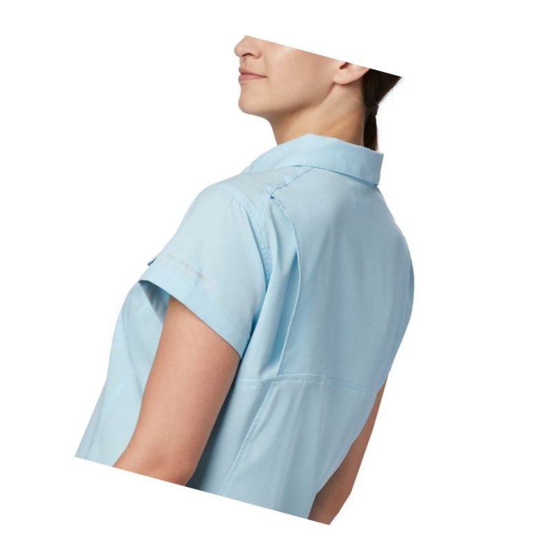 Columbia Silver Ridge Lite Short Sleeve Gömlek Kadın Mavi | 50916-DMBQ
