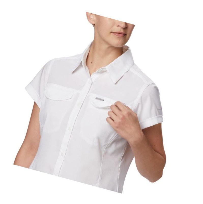 Columbia Silver Ridge Lite Short Sleeve Gömlek Kadın Beyaz | 12640-LXKA
