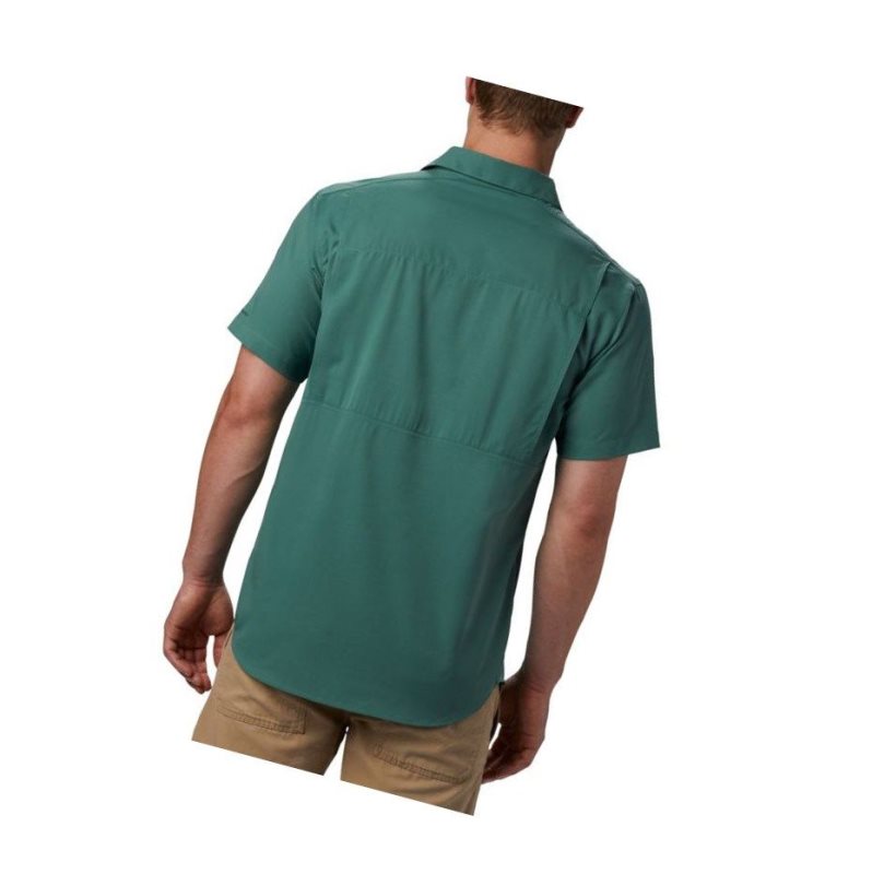 Columbia Silver Ridge Lite Short Sleeve Gömlek Erkek Yeşil | 86359-QUFW