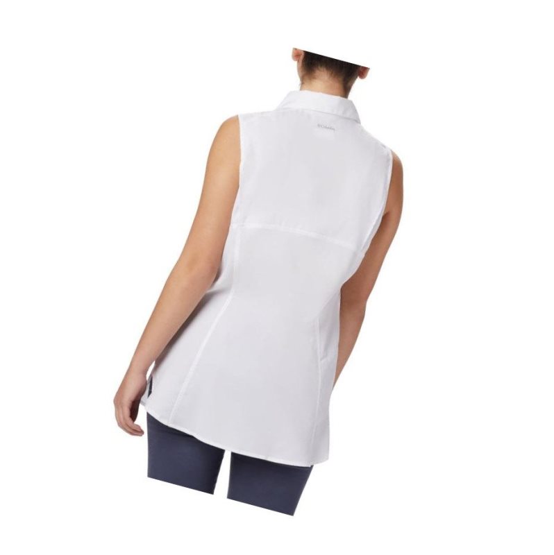 Columbia Silver Ridge Lite Sleeveless Gömlek Kadın Beyaz | 56872-NKSO