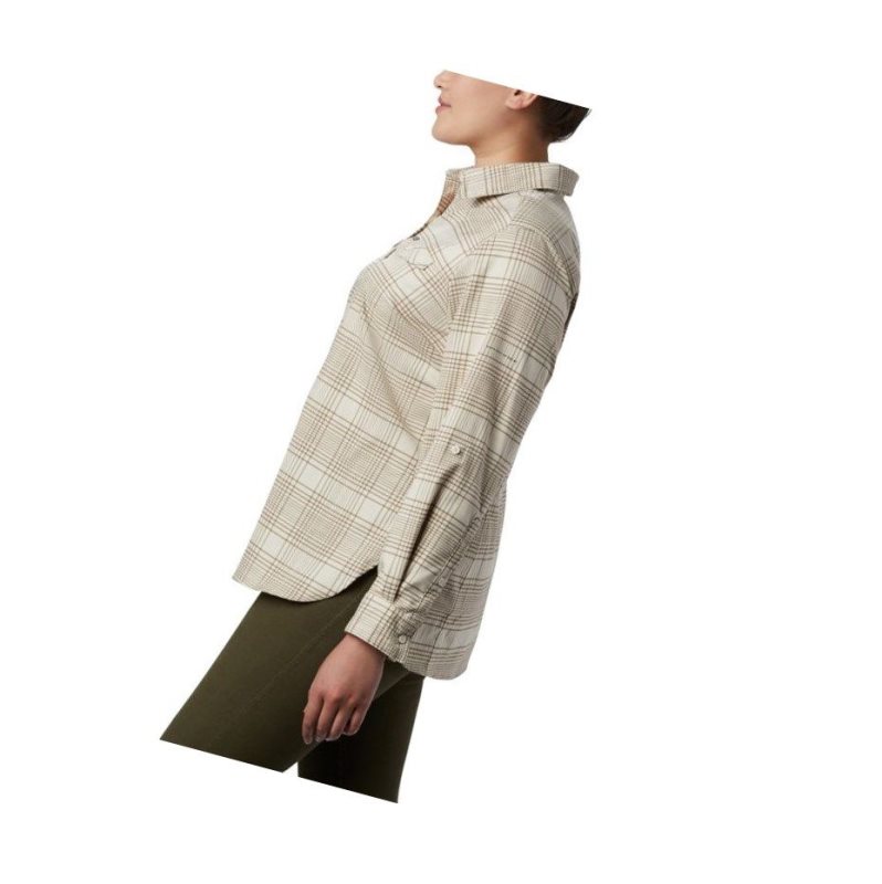 Columbia Silver Ridge Long Sleeve Flannel Top Plus Size Gömlek Kadın Renkli | 70463-IKJF