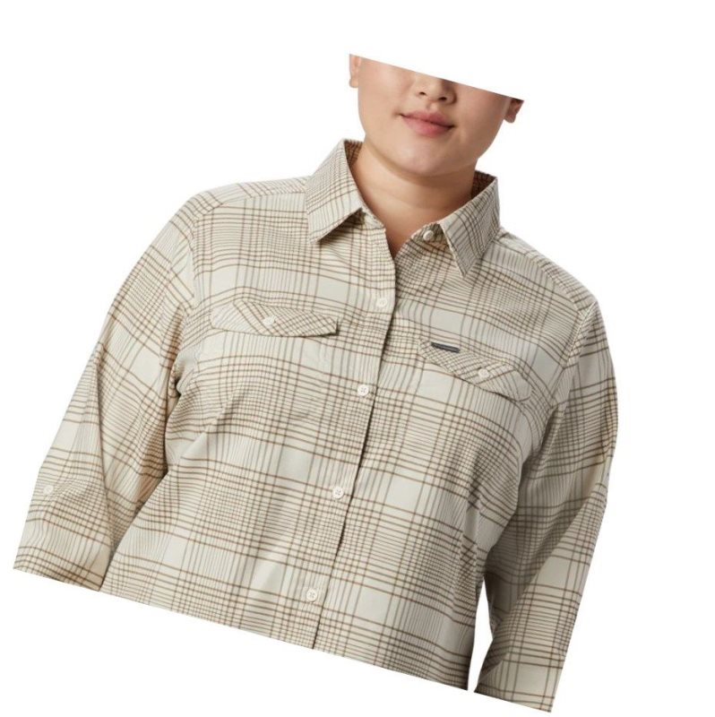 Columbia Silver Ridge Long Sleeve Flannel Top Plus Size Gömlek Kadın Renkli | 70463-IKJF