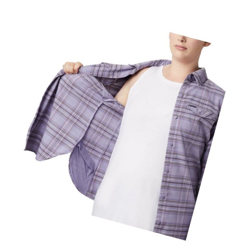 Columbia Silver Ridge Long Sleeve Flannel Top Plus Size Gömlek Kadın Renkli | 53170-BSFY