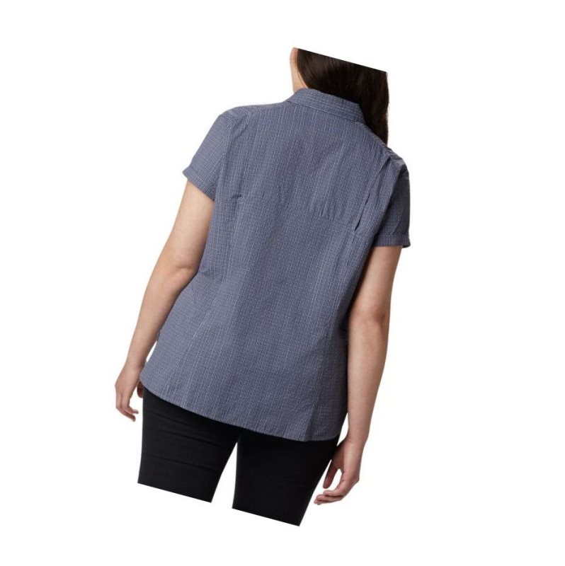 Columbia Silver Ridge Novelty Short Sleeve - Plus Gömlek Kadın Mor | 16394-BNHM
