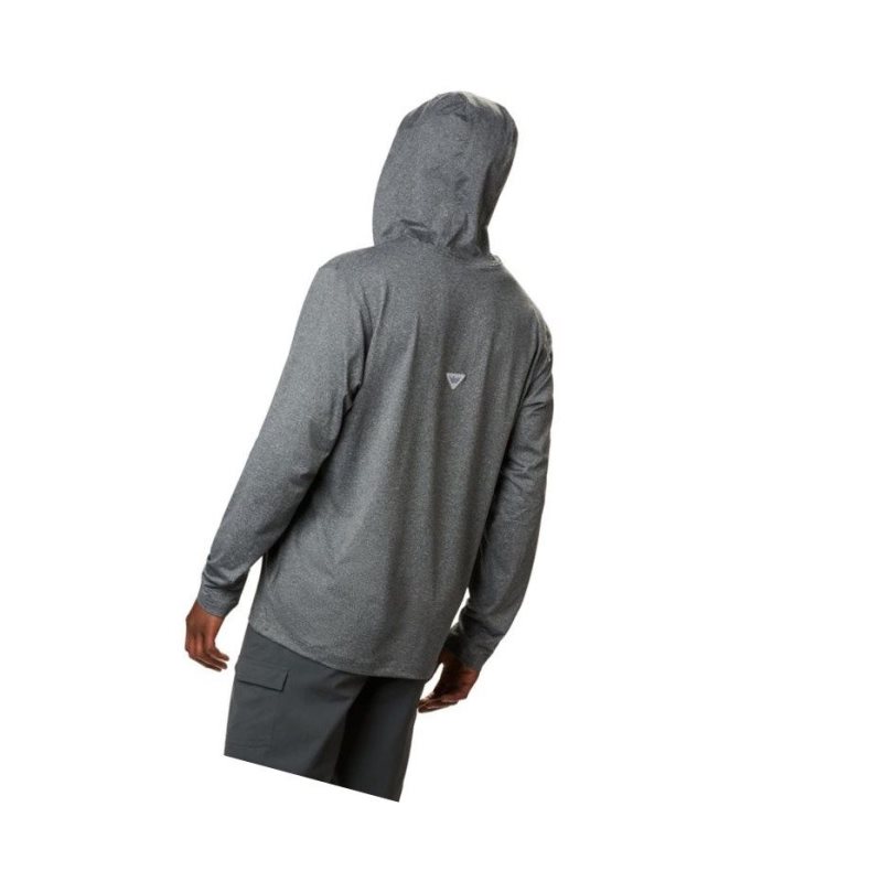 Columbia Slack Tide Henley Kapşonlu Erkek Siyah | 49813-CEAU