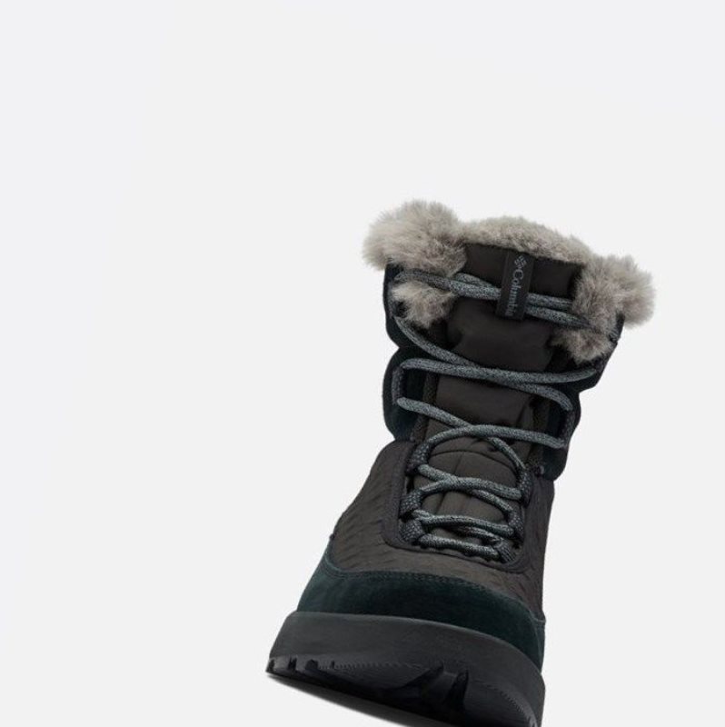 Columbia Slopeside Peak Luxe Kışlık Bot Kadın Siyah Koyu Gri | 38401-ZONS