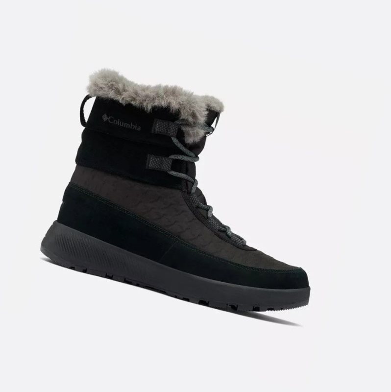 Columbia Slopeside Peak Luxe Kışlık Bot Kadın Siyah Koyu Gri | 38401-ZONS