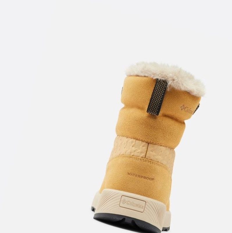 Columbia Slopeside Peak Luxe Kışlık Bot Kadın Koyu Sarı Siyah | 03496-YFOA