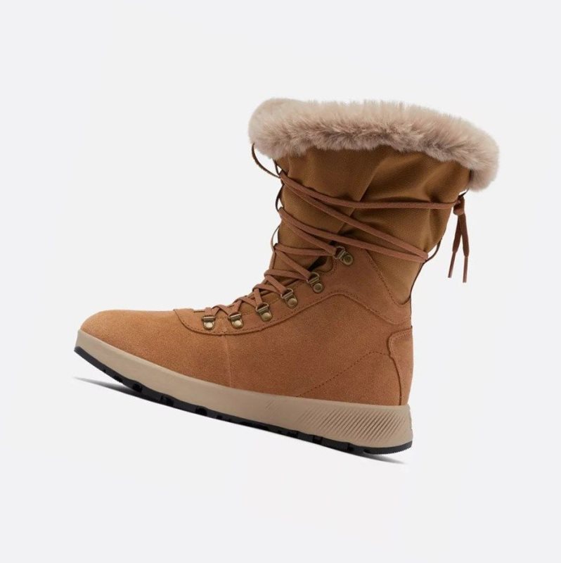 Columbia Slopeside Village Omni-Heat High Kışlık Bot Kadın Turuncu | 38702-WMVD
