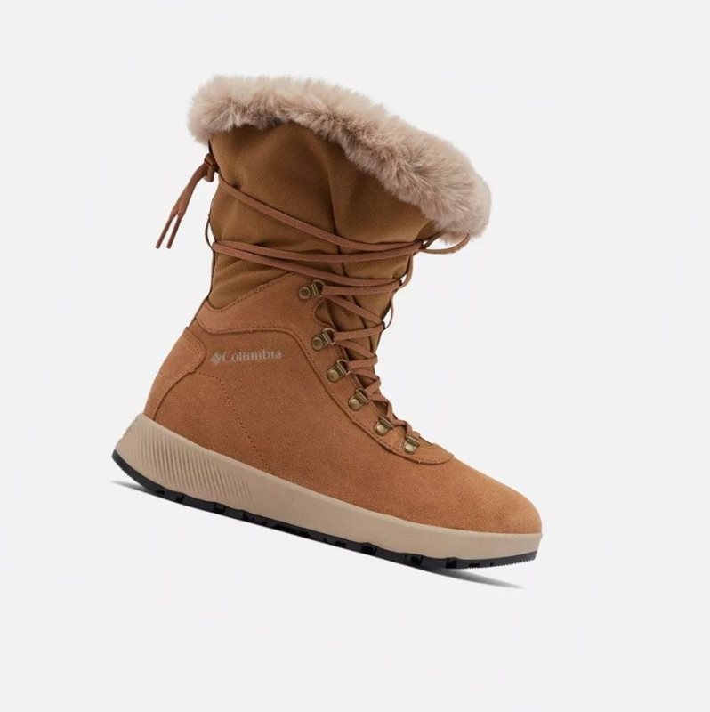 Columbia Slopeside Village Omni-Heat High Kışlık Bot Kadın Turuncu | 38702-WMVD