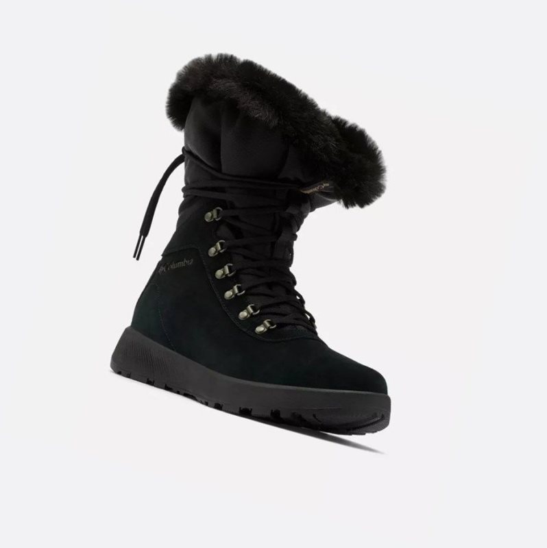 Columbia Slopeside Village Omni-Heat High Kışlık Bot Kadın Siyah | 30184-UYHB