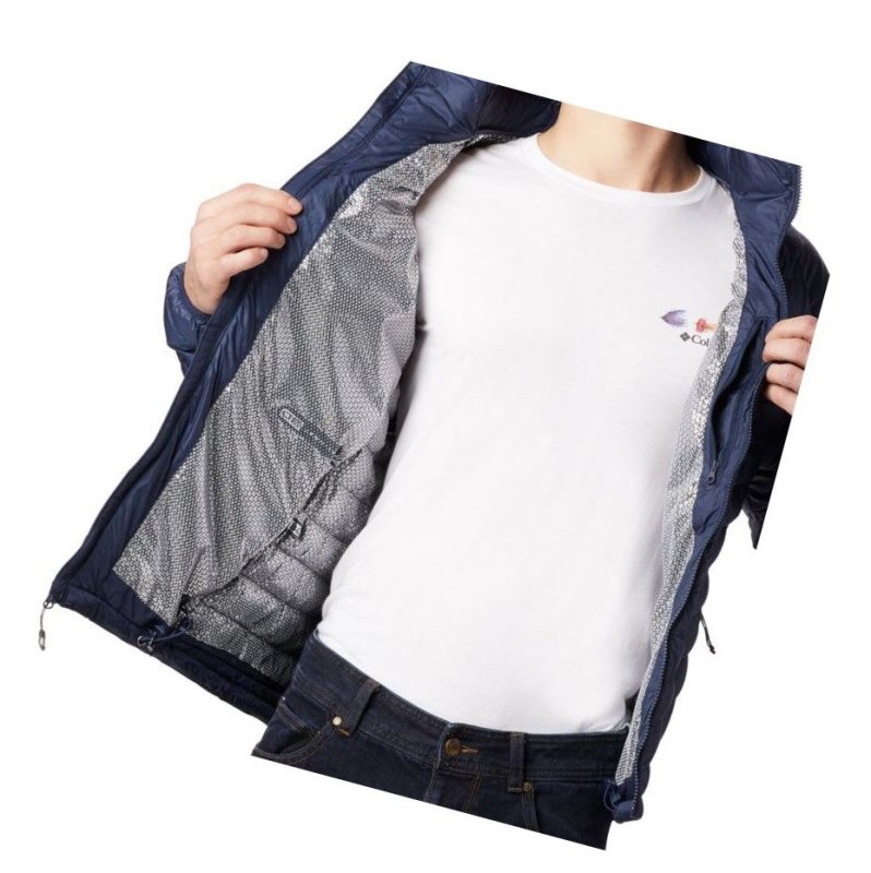 Columbia Snow Country Hooded Mont Erkek Lacivert | 75063-ZNOE
